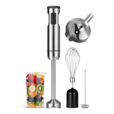 TEGH Immersion Blender Handheld, 8-Speed 4-in-1 Stainless Steel Hand Blender Stick | Electric Hand Mixer & Food Processor