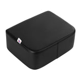 Artist hand Barber Booster Seat for Kids, Children Salon Chair Cushion, 6.5" Thick Toddler Booster Seat for Hair Cutting with Foot Protector, Black Synthetic Leather