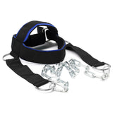 YCYU Padded Neck Training Head Harness with Chain Weight Lifting Chin & Head Neck Exerciser Straps Gym Bodbuilding Equipment for Stronger Neck YCYU