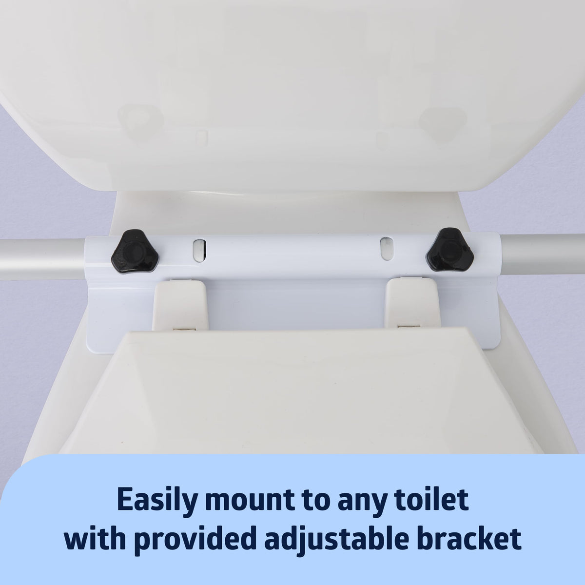 Medline Toilet Safety Rail For Seniors with Easy Installation, Height ...