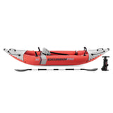 INTEX 68303EP Excursion Pro K1 Inflatable Kayak Set: Includes Deluxe 86in Kayak Paddles and High-Output Pump – SuperTough PVC – Adjustable Bucket Seat – 1-Person – 220lb Weight Capacity Intex