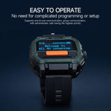 OMIZN GT5 Watch Walkie Talkie Unlimited Range, 4G LTE Wearable PTT Two Way Radio with VOX Hands Free, AES256 Encryption for Commercial Industrial Family Security Fleet Outdoor