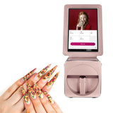 Electric Nail Art Printing Machine,3D Touch Screen Mobile Nail Printing Machine w/10.1" Screen Display