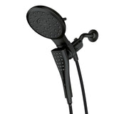 Moen Verso Round Rain Showerhead and Handshower Combination with Infiniti Dial and Magnetix Docking, 60" Hose, Matte Black, 220C2EPBL