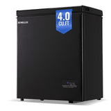 DEMULLER 79L Chest Freezer with Electronic Panel Mini Deep Freezers with Two Wire Baskets Compact Size & Low Noise & Rapid Cooling White