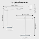 Newkana LED Desk Lamp for Home Office, Eye-Caring Bright Desk Light for Crafting, Architectural Work & Kids Studying, Multi-Angle Adjustable, Dimmable Full Spectrum with Touch & Gesture Control Newkana