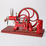 MechPuConToy Metal Engine Model Kit That Works, Stationary Horizontal Four-Stroke Water-Cooling Engine Model, Physics Science Experiment for Youth Adult