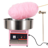 1000W Commercial Electric Cotton Candy Machine, Floss Maker Machine w/ 20 inch Stainless Steel Bowl, Sugar Scoop, Ideal for Birthday New Year Party Gifts - Pink