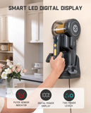 Ultra Deluxe Handheld Vacuum Cordless, 17kPa Suction Power, Charging Base, Pivot Nozzle, Up to 35 Mins Runtime Fanttik