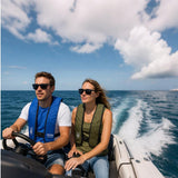 Automatic Inflatable Life Jacket | Low Profile PFD for Adults | Compact Design Self Inflating Life Vest | Supports up to 330 lbs |Chest 29~62 in (Green Camouflage)
