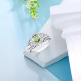 Oseew Class Ring Custom 2027 Graduation Women Men (Rose Gold)