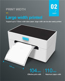 REYUIOPJS 4inch Thermal Shipping Label Printer 9220USB/Bluetooth