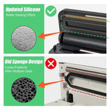 Etunia Cordless Vacuum Sealer, Rechargeable Vacuum Seal Machine for Dry/Moist Food Storage to Extend Fresh, 1 Air Hose for Food Containers, 2 Jar Sealers/Lids for Mason Jars