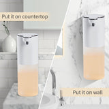 Vuswikoti V9 Automatic Foaming Soap Dispenser - Touchless, 4-Level Adjustable Foam, 1200mAh Large Capacity Rechargeable Battery, Design for Bathroom, Kitchen