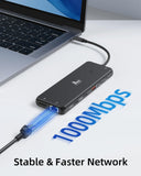 13-in-1 Docking Station Dual Monitor 4K LIONWEI USB C Hub for Laptop Mac