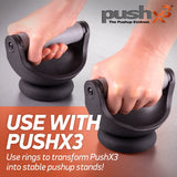 PushX3, Workout Equipment, Fitness Equipment, Pushup Handles, Push Up Bars, Exercise Equipment, Work From Home Fitness, Abs Workout Equipment, Gym Accessories, Home Gym, Grip Strength Trainer PushX3