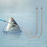 SANLIKE Fishing Gaff Fishing Hook - Stainless Steel Extra Strong Sharp Fishing Gaff Hook for Saltwater Freshwater Fishing with Protection Cover, 6MM Screw Thread