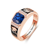 Oseew 2027 Men Class Ring High School Graduation (Rose Gold)