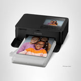 Canon Selphy CP1500 Photo Printer Bundle (Black) with KP-108 Paper (108 Sheets) 3 Color Ink Cartridges & Tudak Cleaning Cloth