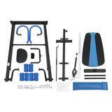 Marsyyds Inversion Table, 330.7lbs Capacity Heavy Duty Inversion Table Heavy Duty Strength Training Inversion Equipment w/Headrest & Adjustable Protective Belt for Back Pain Muscle Tension (Blue)