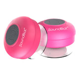 SoundBot® Waterproof Shower Speaker HD Water Resistant Bluetooth Handsfree Portable with Loud Clear Sounds 6+hrs of Playtime, Wireless Suction Cup Small Durable for Outdoors Travel Home SB510 (Pink)