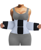 FeelinGirl Workout Waist Trainer Cincher Corset Shaper Tummy Slimmer Plus Size for Women Slate Blue S
