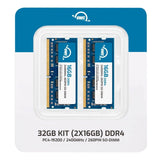 OWC 32GB (2x16GB) DDR4 2400MHZ PC4-19200 CL17 2RX8 Non-ECC SODIMM 1.2V 260-pin Laptop Notebook Memory RAM Upgrade Module OWC