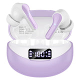 Wireless Earbuds, Bluetooth 5.4 Headphones HIFI Stereo/Crystal clear,Purple