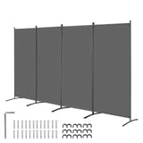 Room Divider, 4 Panel Room Divider, 136" W Folding Privacy Screen and Portable Partition Divider for Room Separation