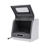 Portable Dishwasher,800W Countertop Stainless Steel Mini Dishwasher With 3 Washing Programs,110v Multi-Functional Large Capacity Dishwasher For Apartments,Dorms, Kitchens,Campers/Rvs