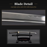 Musashi Wakizashi, 1095 Carbon Steel Hand Forged Full Tang Japanese Sword