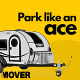 Novawinch Mini Mover 3-12V Electric Trailer Dolly - Motorized Jockey Wheel for Trailers up to 6000 lbs - Powered Forward and Reverse Steering Control - 8 Inch No Flat Tire - Clamp or Bolt Mount