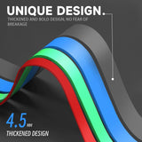 Exercise Bands with Handles, Resistance Bands with Handles, Ideal for Physical Therapy, Strength Training, Muscle Toning - Door Anchor and Starter Guide Included (Blue-Heavy(30lbs))