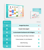 Cozyla Calendar Plus 2: 24" Smart Digital Calendar with Google Play Store