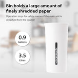 B08W Paper Shredder for Home use Office, White Compact Design, 2 Sheet Crosscut Paper, 10 Mins Running Time 14.7" × 7.2" × 3.7" Asmix