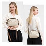 Small Crossbody Bags for Women Multi-Pocket Shoulder Purse (Beige)