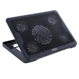Laptop Cooling Pad Stand Adjustable Cooler Base with Five Fans, Metal