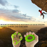 Hand Grip Strengthener, Finger Exerciser, Grip Strength Trainer (6 PCS),New Material,Forearm Grip Workout, Finger Stretcher, Relieve Wrist Pain, Carpal Tunnel (Large) Pnrskter