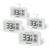 Geevon 4 Pack Refrigerator Thermometer Digital Fridge Thermometer IP65 Waterproof with Large LCD Display,Max/Min Record Function