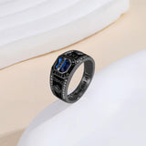 Oseew 2027 Men College Graduation Class Ring (Black Gold)