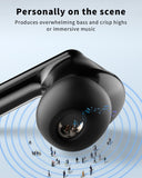 Wireless Earbuds, Bluetooth 5.4 Ear Buds Bass Stereo, Headphones with Noise Cancelling Mic, LED Display in Ear Earphones Clear Calls, IP7 Waterproof Bluetooth Earbuds for Phone/Android/iPad Pure Black