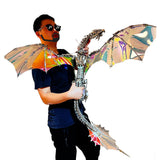 OBIOCKIDAY 3D Metal Puzzle for Adults, Steampunk Bloodthirsty Aurora Dragon 3D Metal Model Kit with Stand, 3000+PCS Dragon 3D Puzzle Kit Jigsaw Animal DIY Craft Gift