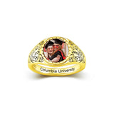 Oseew 2027 Senior Graduation Ring for Women High School Class (Yellow Gold)