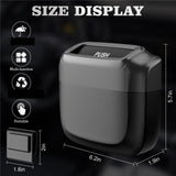 UCZAUXBVA Car Trash Can Hanging Storage Box ABS Side Door Waste Bin for Interior(Black)
