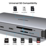 UANTIN USB C Docking Station Dual Monitor for Laptop, 10-in-1 Dock HDMI Hub