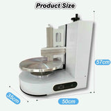 OJHGRDFV Cake Decorating Coating Machine, Decorating Cake Coating Smoothing Scraping Machine, Adjustable Cake Icing Smoother Tool for 4-12Inch, 35CM Round Adjustable Turntable