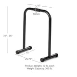 Titan Fitness Dip Bars, Freestanding Paralettes, Adjustable Height Dip Station, Heavy Duty Parallel Bars for Home, Calisthenics Equipment for Tricep Dips, Pull-Ups, Push-Ups & More, Rated 300 LB
