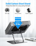 Metfut Laptop Cooling Pad with Detachable Fan & Cooler,360° Rotation Base