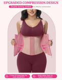 SHAPSHE Waist Trainer for Women, Tummy Control Sports Girdle, Workout Body Shaper with Adjustable Shoulder Strap Rosy Brown 2XL