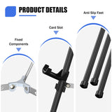 Easel Stand for Sign Folding,63" Portable Metal Easel Stand for Wedding Sign Stand (Black,2 Pack) Rdiorry